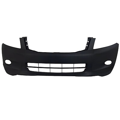 #ad Front Bumper Cover For 2008 2010 Honda Accord Sedan With fog lamp Holes Primed $135.88