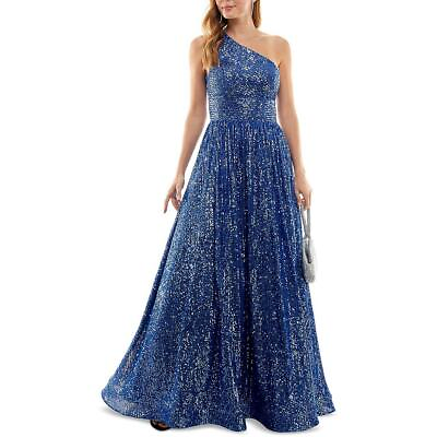 #ad B. Darlin Womens Sequined Cold Shoulder Evening Dress Gown Juniors BHFO 7337 $41.99