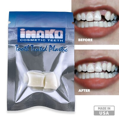 #ad Imako® Tooth Tinted Plastic Temporary Tooth Fix Chipped Teeth Gaps in Teeth $9.99