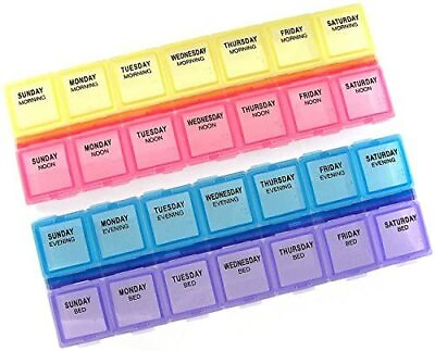 #ad Weekly Four a Day Pill Organizer Item 361 $16.99