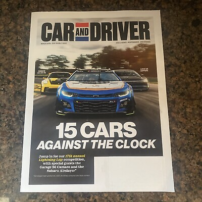 #ad CAR AND DRIVER MAGAZINE MARCH APRIL 2024 15 CARS AGAINST THE CLOCK $6.99
