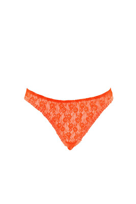 #ad AGENT PROVOCATEUR Womens Briefs Lovely Floral Printed Vivid Orange Size S GBP 37.49
