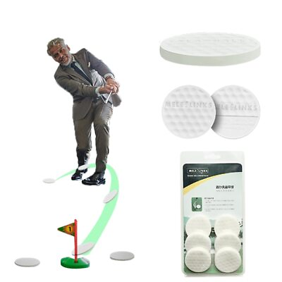#ad Golf Flat Ball Swing Practice Portable Flat Lightweight Practice Indoor Outdoor $22.40