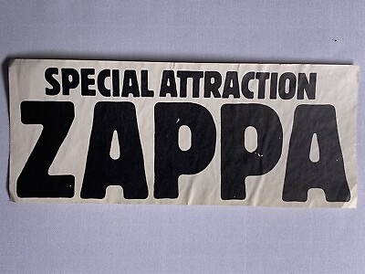 #ad Frank Zappa Flyer Original Circa Late 70#x27;s GBP 26.25