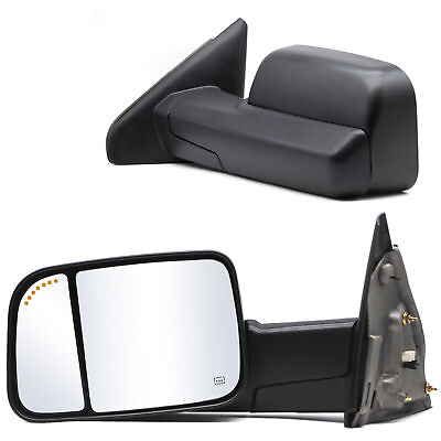 #ad Towing Mirrors Fit 2002 2007 Dodge Ram 1500 2003 2009 Ram 2500 3500 Power Heated $120.57