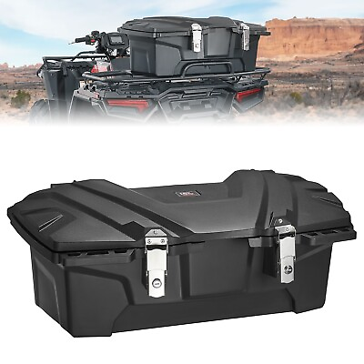 #ad ATV Rear Rack Cargo Box Locking Storage Box Bed For Polaris Yamaha 0.75quot; 1quot; Tube $189.19