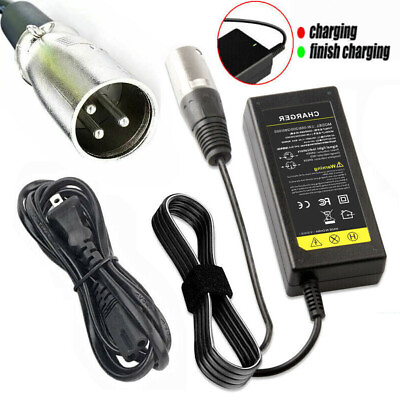 #ad 24V 2A Battery Charger With XLR Connector For Wheelchair Scooter 24Volt 2Amp $12.49