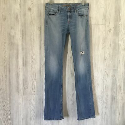 #ad Arizona Medium Wash Distressed Jeans Women#x27;s Size 5 $17.77