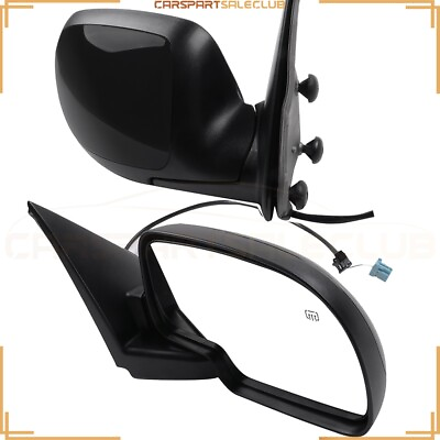 #ad Pair Side View Mirrors Power Heated Black Left Right For Chevy For GMC Sierra $63.95