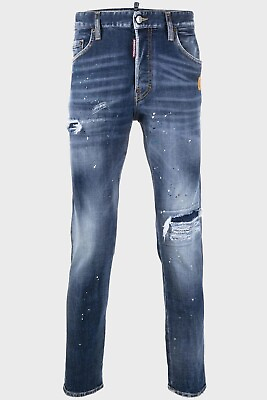 #ad new season men#x27;s dsquared2 jeans models blue regular cotton $35.00