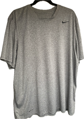 #ad NIKE AIR Adult Gray Dri Fit Active Running Pullover Short Sleeve Mens XL $10.99