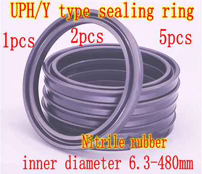 #ad Cylinder oil seal nitrile rubber UPH Y type inner diameter 6.3 480mm seal ring $36.35