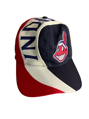 #ad Cleveland Indians MLB Vintage Chief Wahoo Snapback Hat Cap $100.00