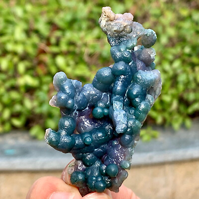 #ad 45G Beautiful Natural Purple Grape Agate Chalcedony Crystal Mineral Specimen $21.42