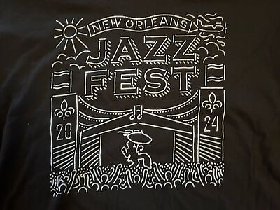 #ad BEST SALE SALE New Orleans Jazz Festival 2024 T Shirt S 5XL $20.99