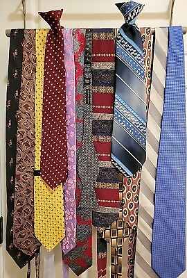 #ad Lot of 13 NECK TIES 1 BOW TIE 2 SNAP ONALTEA Countess NWT TOMMY HILFIGER $15.95
