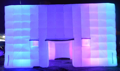 #ad US STOCK 26ft Inflatable Night Club LED Inflatable Cube Tent For Party Wedding $1749.90