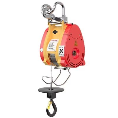 #ad NEW 300kg 30M Electric Hoist Remote Control Portable Lifting Small $369.99