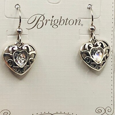 #ad Brighton Sofi heart crystal french wire earrings $29.98