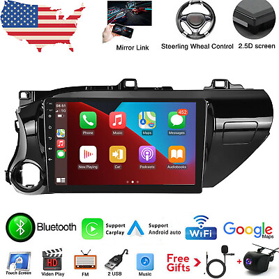 #ad Android 13 Car Stereo Radio GPS Wifi Carplay for Toyota Hilux 2016 2018 Camera $148.99