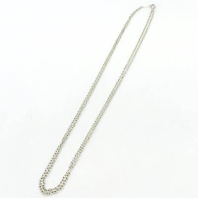 #ad Tiffany amp; Co. Double Silver Necklace Chain SV925 2 Strand Fashion Accessories $248.27