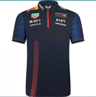 #ad Red Bull Racing F1 Navy Team Polo Shirt 2023 $70.00