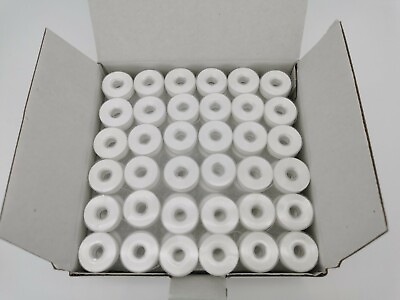 #ad Prewound Bobbins Size LBrother SA155144pcs Plastic Sided 40S 2 White Color $23.50
