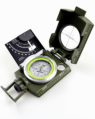 #ad AOFAR Military Compass AF 4074 Sighting OutdoorCamping Hiking Survival Marching $11.19