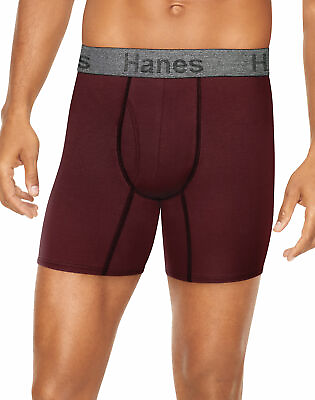 #ad Hanes Men#x27;s 3 Pack Comfort Flex Boxer Briefs Fit Ultra Soft Cotton Stretch Wick $11.78