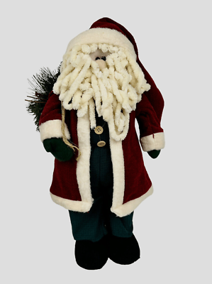 #ad Santa Handmade Farmhouse Country Rustic Christmas Holiday 19” Tall $28.35