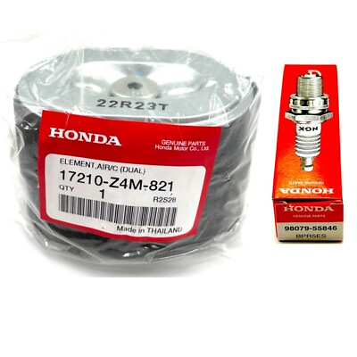 #ad Genuine Honda Air Filter Element AFZE18 GX160 GX200 Spark Plug 98079 55846 NGK $18.95