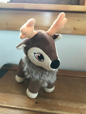 Gently Used Portable North Pole Karamelli Plush Brown Baby Reindeer Stuffed Anim $10.79