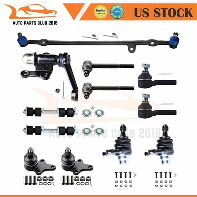 #ad 12 Suspension Front Tie Rod Ends Center Link Kit Fit for 89 95 Toyota Pickup RWD $97.69