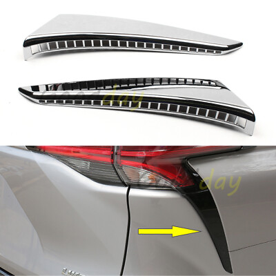 #ad Chrome Rear Tail Lower Side Cover Trim Accessories For Toyota Sienna 2022 2023 $28.21