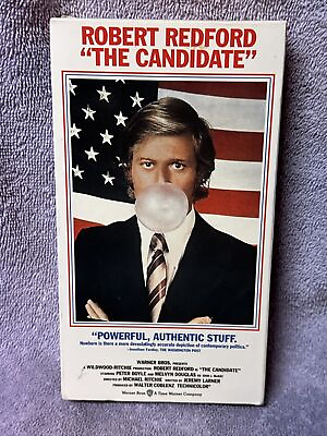 #ad Robert Redford in The Candidate VHS 1992 w Peter Boyle $3.99
