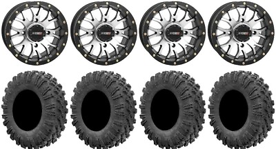 #ad System 3 ST 3 Machined 14quot; Wheels 28quot; MotoRavage Tires Can Am Renegade Outlander $1363.40