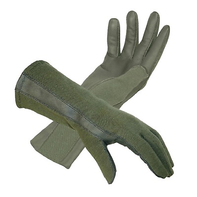 #ad Nomex Summer Flight Gloves Flyer#x27;s Pilot Glove Fire Resistant Mil Spec Sage $22.99