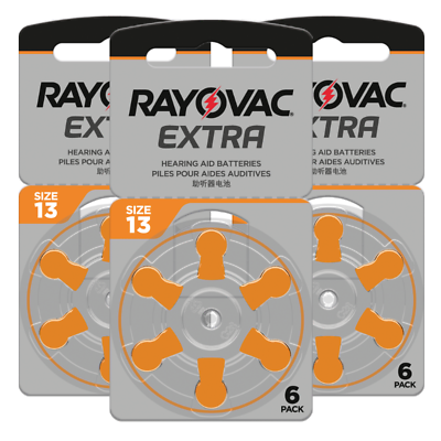 #ad Rayovac Extra Hearing Aid 13 Size batteries * Zinc air * Mercury free x 60 cells $38.95