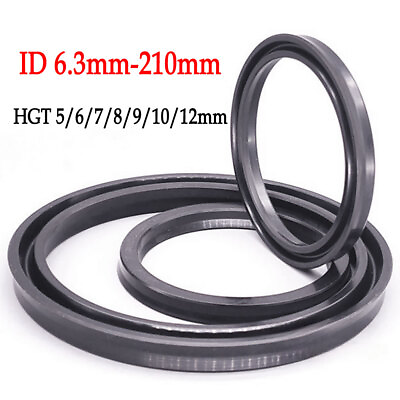#ad USH UPH Y Type Shaft Hole Black Sealing Ring Gasket Hydraulic Cylinder Seal Ring $64.90
