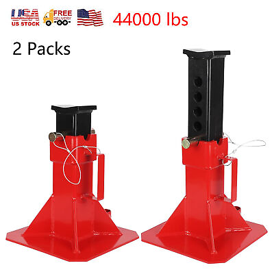 #ad 2 Packs Car Jack Stand Heavy Duty Pin Type Adjustable Height With Lock 22 Ton US $132.99