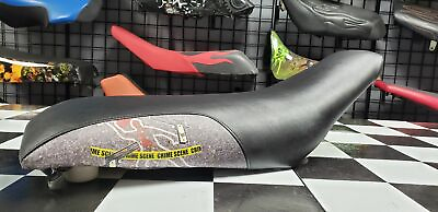 #ad Yamaha YFM 660 Grizzly Seat Cover Fits For Year 2002 To 2003 Crime Scene Design $37.99