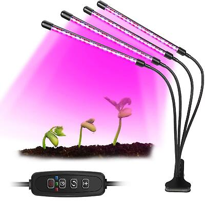 #ad 4 Heads LED Grow Light Plant Growing Lamp Light for Indoor Plants Full Spectrum $17.99