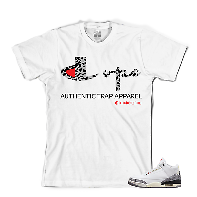 #ad Tee to match Air Jordan 3 White Cement Reimagined. Trap Apparel 88 Tee $24.00