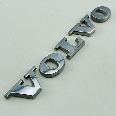 #ad 01 02 03 04 05 06 Volvo S60 Emblem Logo Letters Badge Trunk Rear Chrome OEM F2 1 $11.00