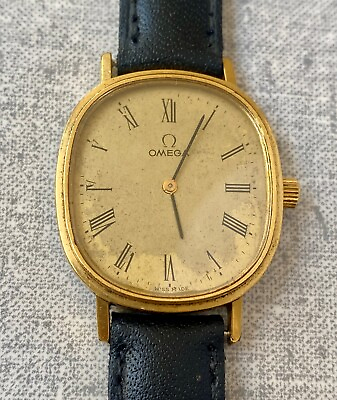 #ad Vintage OMEGA Watch Ref 191.0046 Swiss Yellow Dial 3 Jewels To Restore $95.00