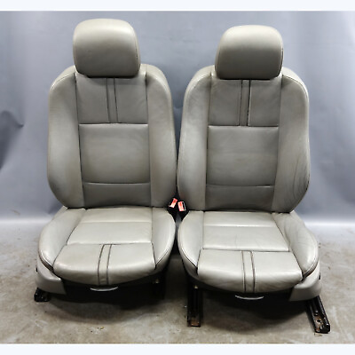 #ad 2004 2010 BMW E83 X3 SAV Factory Front Sport Seat Pair Grey Leather OEM $385.00