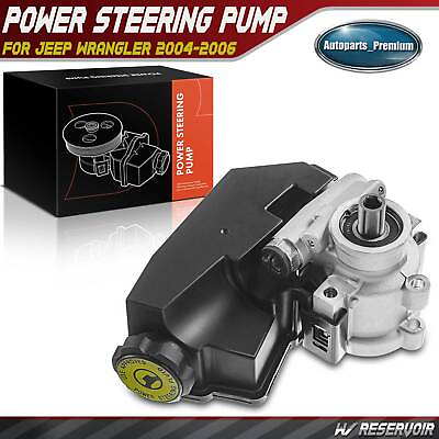 #ad New Power Steering Pump w Reservoir for Jeep TJ Wrangler 2004 2005 2006 I6 4.0L $77.98