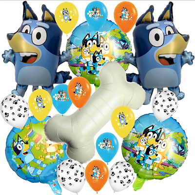#ad bluey bingo balloons birthday party supplies favor centerpiece decoration theme $6.99