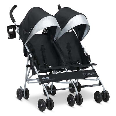 #ad Side by Side Double Stroller Indoor Outdoor Pushchair Baby Stroller Portable New $155.32