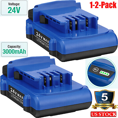 #ad 1 2x 24V 3.0Ah Li Ion Battery For Kobalt KB624 03 KB524 03 KB424 03 1051230 Tool $26.99